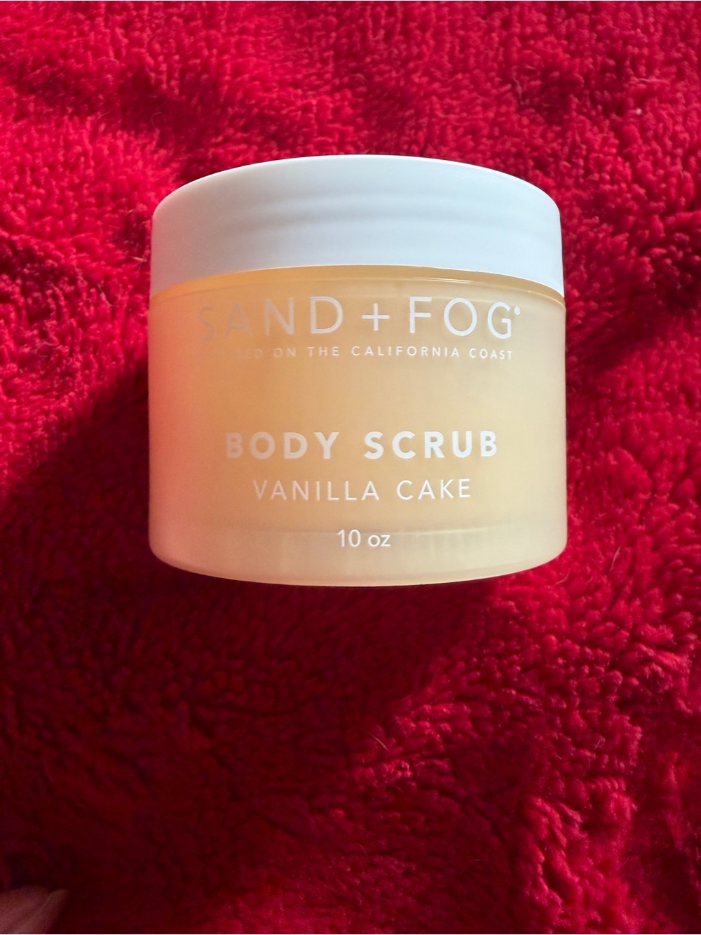 Sand + Fog Vanilla Cake Body Scrub - 10 oz., New